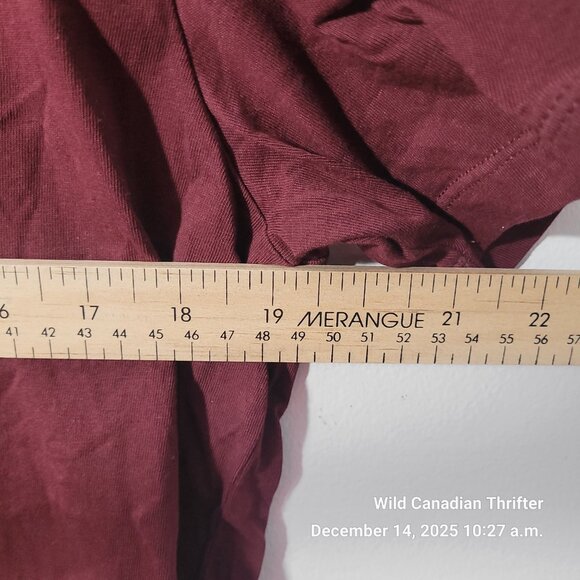 Calvin Klein L Burgundy Classic Fit Cotton Crew Neck Short Sleeve T-Shirt - Picture 7 of 7
